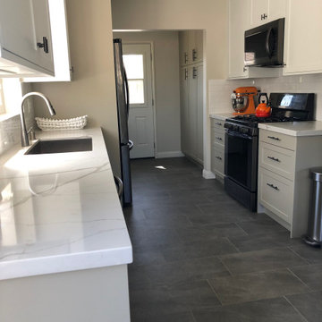 Galley style IKEA kitchen offers flexibility and function
