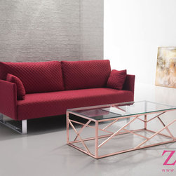 CAGE COFFEE-ROSE GOLD - Coffee Tables