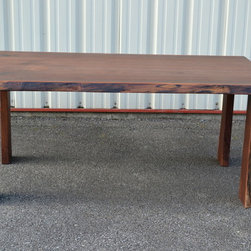 Live Edge Walnut Table with Four Live Edge Legs - Dining Tables