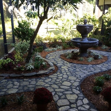 Landscape Design Lake Mary Heathrow Fl lanai water fountain pavers