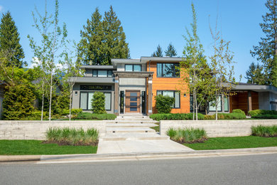 Example of a minimalist entryway design in San Francisco