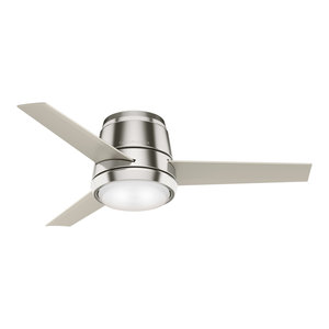 Casablanca 54 Commodus Brushed Nickel Ceiling Fan Led Kit And