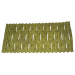 Carnation Home Fashions - Bamboo Look Vinyl Bath Tub Mat, Size 16"x32", Green - The look and feel of real Bamboo in an easy care vinyl bath tub mat (that is DEHP free), with hundreds of suction cups to stick to your tub or shower floor to help prevents slips and falls. Here in Green, this generous sized 16"x32" mat will sure to become a family favorite.