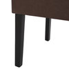 Percival Upholstered Dining Chairs, Set of 2, Dark Brown + Espresso, Faux Leather