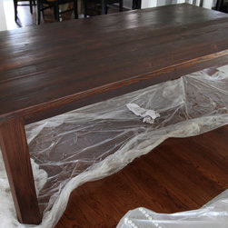 Reclaimed wood parson's table - Products