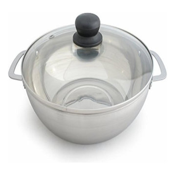 3.5L Stainless Steel Pot With Glass Lid