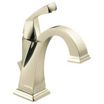 Delta - Delta Dryden Single Handle Bathroom Faucet, Polished Nickel, 551-PN-DST - Delta faucets with DIAMOND Seal Technology perform like new for life with a patented design which reduces leak points, is less hassle to install and lasts twice as long as the industry standard*. Designed to look like new for life, Brilliance finishes are developed using a proprietary process that creates a durable, long-lasting finish that is guaranteed not to corrode, tarnish or discolor. You can install with confidence, knowing that Delta faucets are backed by our Lifetime Limited Warranty. Delta WaterSense labeled faucets, showers and toilets use at least 20% less water than the industry standard saving you money without compromising performance.