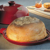 Flame Bread Cloche, Burgundy Red