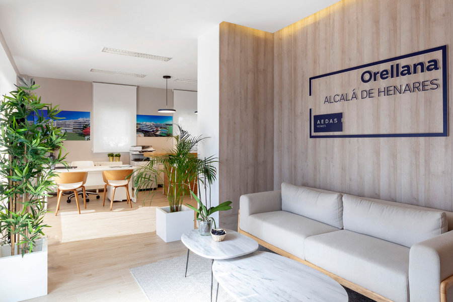 AEDAS HOMES piso piloto promoción Orellana y oficinas
