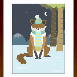 Curious Critters - Framed Wall Art (CUR02) - Kids Wall Decor