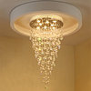 Le Tignet Creative Large Raindrops Crystal Chandelier, 10 Bulbs, Cool Light