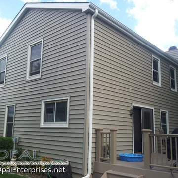 Alside Insulated Siding & Straight Shake Shingle Siding in Tuscan Clay in Lisle