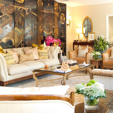 French Colonial Living Room