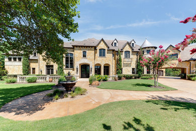 Mediterranean exterior home idea in Dallas