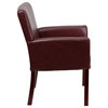 Bonded Leather Side Chair BT-353-BURG-GG