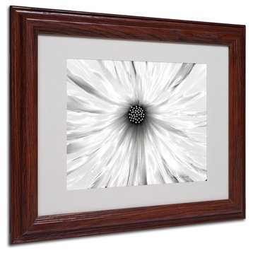 'White Garden' Matted Framed Canvas Art by Kathie McCurdy