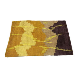 Scandinavian Abstract Shag Rug, circa 1970 - Area Rugs