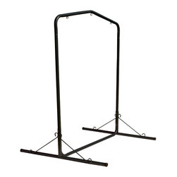 Pawleys Island Hammocks - Pawleys Island Metal Swing Stands, Black, 5'8"x7'6" - Porch Swings