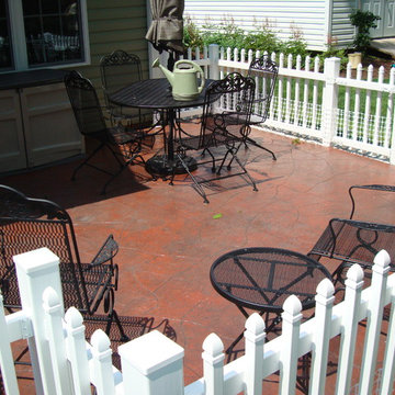 Brick Red Skin with Dark Grey Release Patio