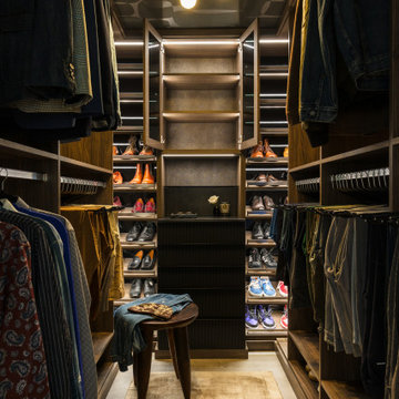 Dark and Moody Men's Closet