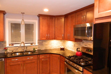 Home design - small traditional home design idea in Boston