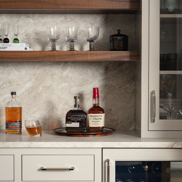 Lower-Level Bar Wall — Full Room View