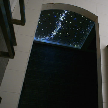 Fiber Optic Star Ceiling Bathroom A realistic shooting stars starry night sky