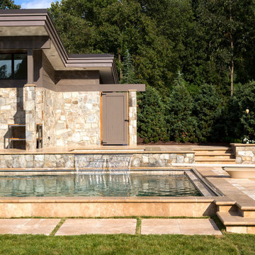 Contemporary Pool house