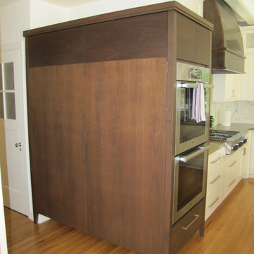 Walnut and White Painted Kitchen