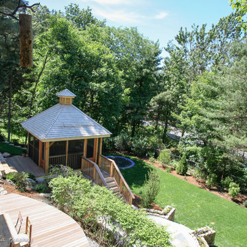 Hillside Garden with Gazebo & Terraced Patios