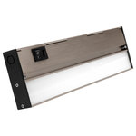 NICOR Lighting - NUC-5 Series Selectable LED Under Cabinet Light, Nickel, 12.5 - NICOR's fifth generation LED Undercabinet light features the latest in LED technology. The NUC Series Selectable LED Undercabinet allows you to change the color temperature of the light to 2700K, 3000K, and 4000K. The selectable color temperature switch is located next to the on/off rocker switch for easy access. This fixture is designed for easy hardwire installation that can be done through various knockout ports. This allows you to control the undercabinet lights from a wall switch or dimmer for full range dimming. The 1-inch low profile design keeps the fixture out of sight to provide pure ambient light without heat or harmful UV light. This Selectable LED Undercabinet is available in Black, Nickel, Oil-Rubbed Bronze, and White in sizes ranging from 8-inches to 40-inches. It features a projected lifespan of over 100,000 hours and is protected by NICOR's 5-year limited warranty.