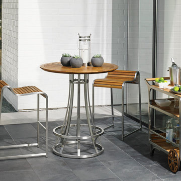 Tres Chic Contemporary Bistro Set