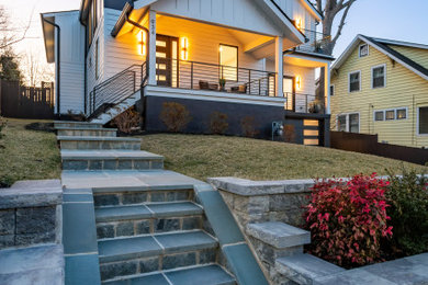 Inspiration for a contemporary exterior home remodel in DC Metro