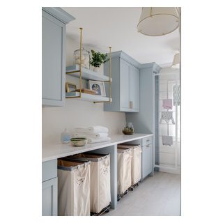 A Bright New Spin on Laundry Day - Beach Style - Laundry Room - DC ...