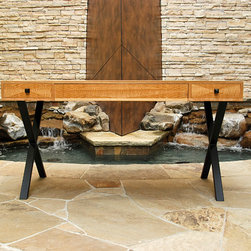 Anigre Executive Desk - Desks And Hutches
