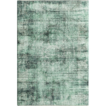 Rugs America Isle Green Grooves Transitional Vintage Area Rug, 2'6" X 4'