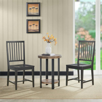 Alaterre Furniture Vienna Wood Dining Chairs - Black (Set of 2)