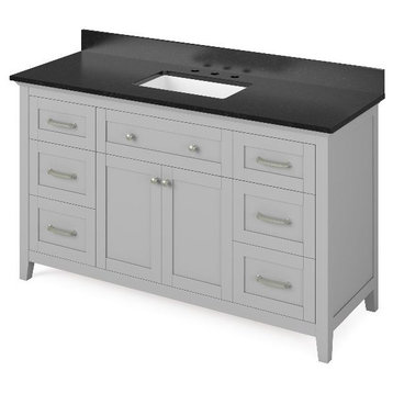 Chatham Modern Grey 60" Single Bowl Vanity