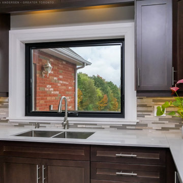 New Black Window in Gorgeous Kitchen - Renewal by Andersen Greater Toronto