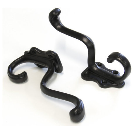 RCH Decorative Iron Wall Hook, 2.8 Inch, Black, Black, 2.8 Inch