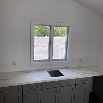 Neolith Calacatta Silk Finish in Kitchen at North Jersey Beach House