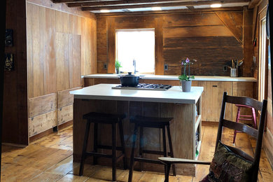 Inspiration for a farmhouse home design remodel in Other