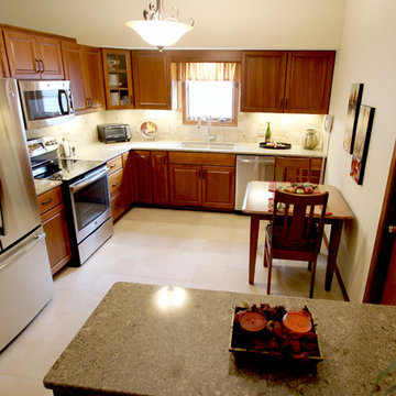 Cherry Kitchen with Quartz Countertops ~ Medina, OH