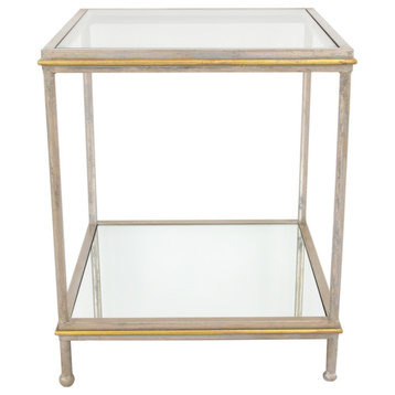 Adrius Champagne & Gold Side Table