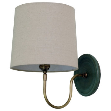 House of Troy GS725 Scatchard 1 Light Title 20 Compliant Wall - Green Matte