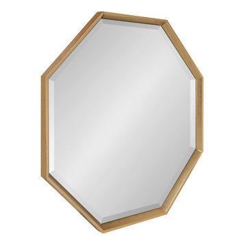 Calter Framed Large Octagon Wall Mirror, Gold