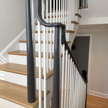 Project #142 | Transitional Staircase with Over-the-Post Balustrade