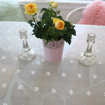 Embroidered Sheer - Dining Table Cover