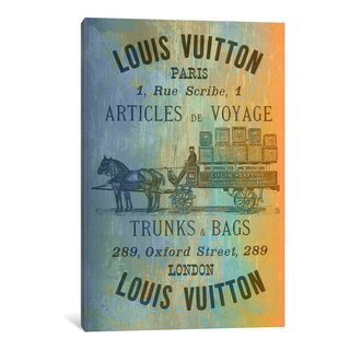 iCanvas 5by5collective Vintage Louis Vuitton Sign IV Wrapped