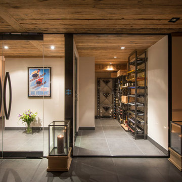 Luxury Ski Chalet Wine Cellar